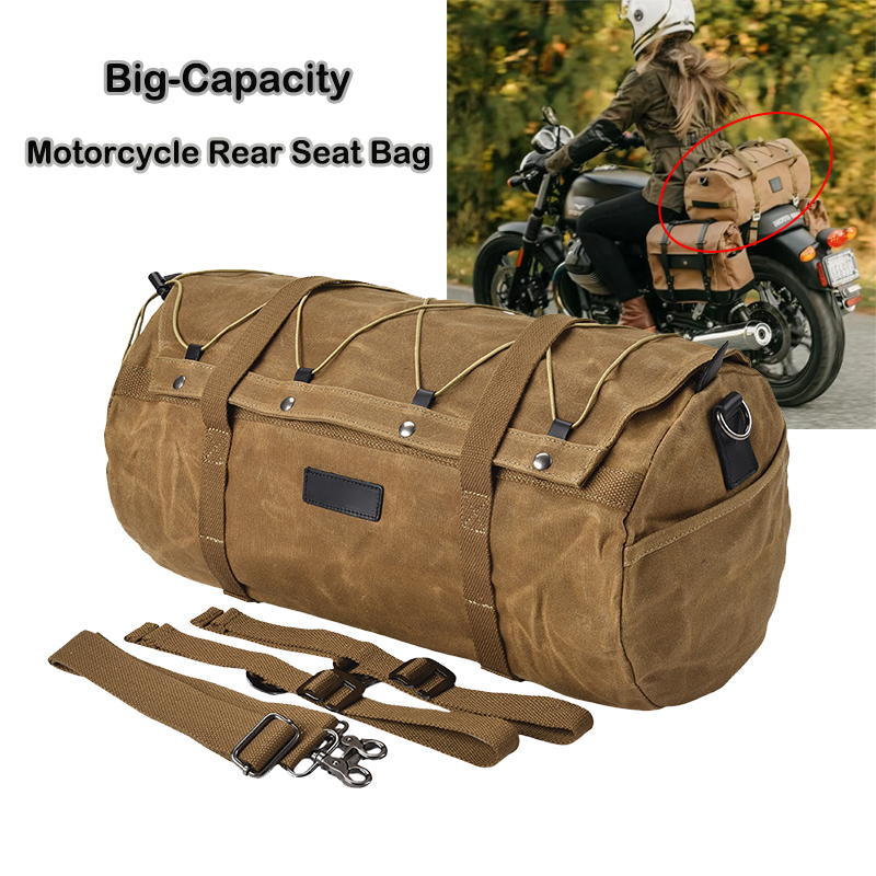 Motorcycle Gear Rack - Waterproof Motorcycle Rear Rack Storage Luggage