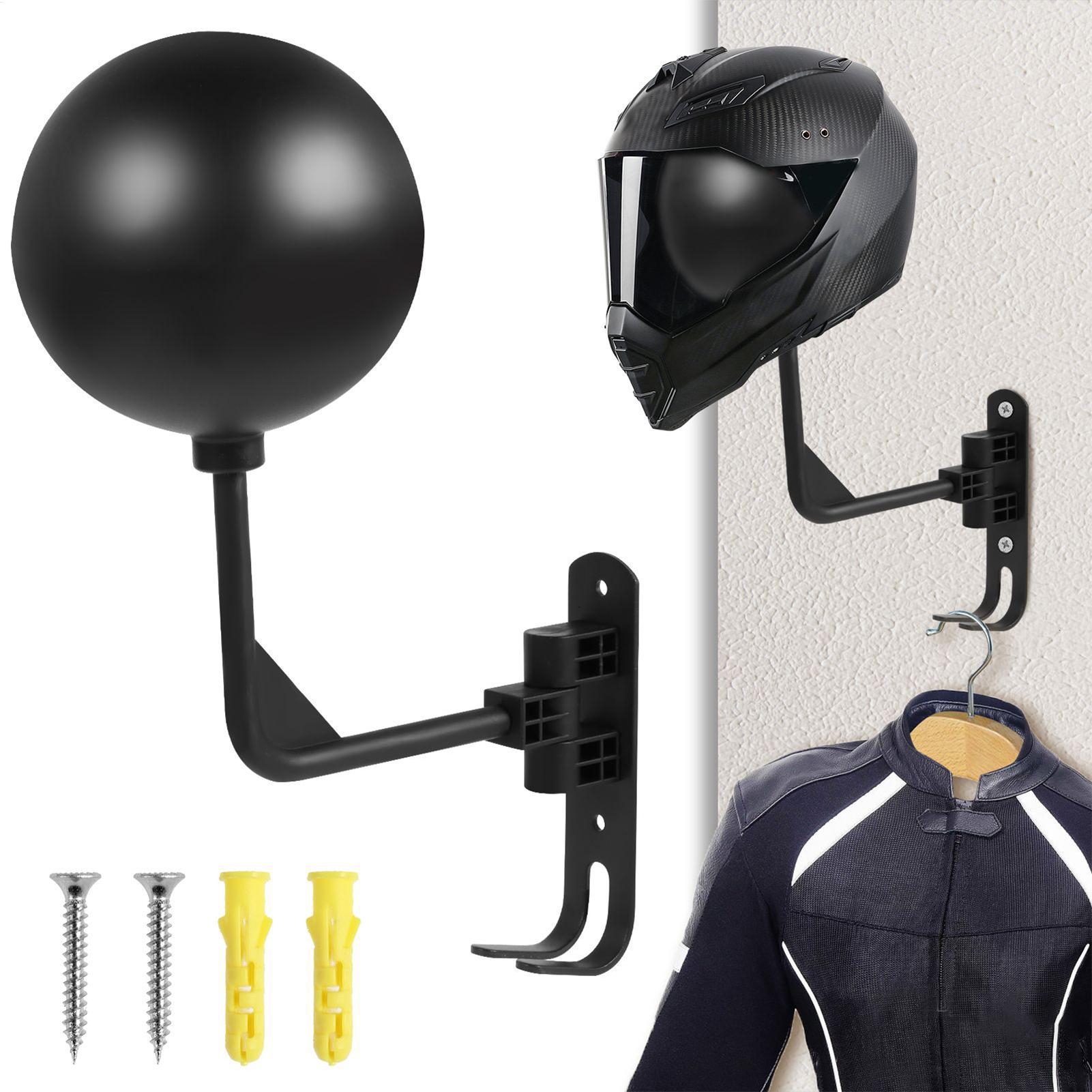 Motorcycle Gear Wall Mount - Motorcycle Accessories Wall-mounted Helmet Holder With