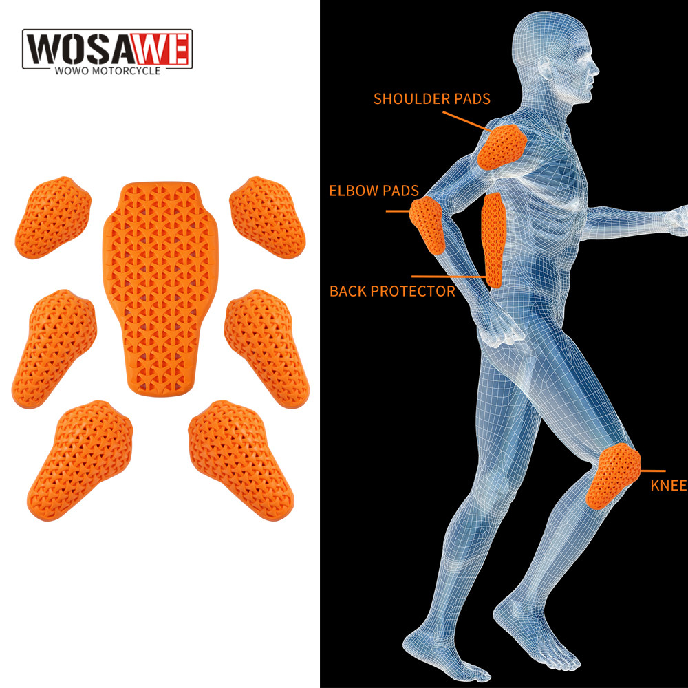 Motorcycle Gear Protection - WOSAWE Motorcycle Jacket Lining Protectors Pad