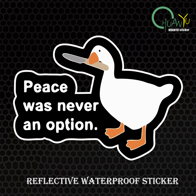 Motorcycle Gear Pattern - Duck creative pattern waterproof car decoration