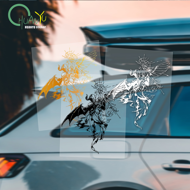 Demon Bat Wing Car Sticker, Da - đánh giá và giá Motorcycle Gear Pattern