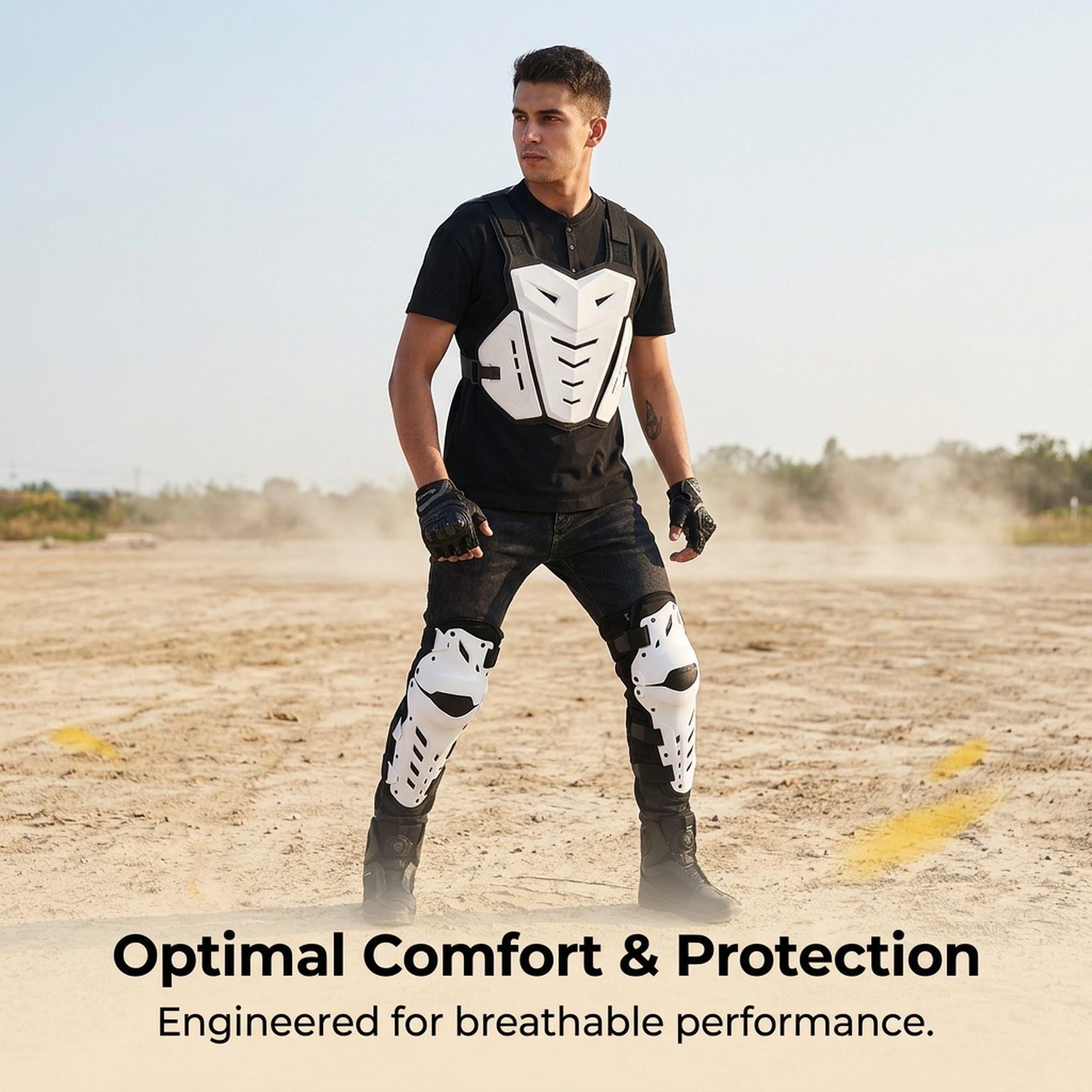 Ergonomic Chest Protector Knee - đánh giá và giá Motorcycle Gear For Woman